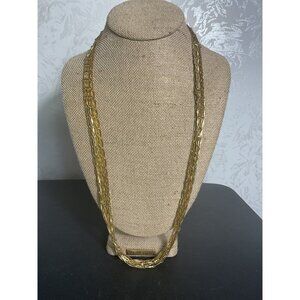 Vintage Gold-Tone Multi-Strand Necklace